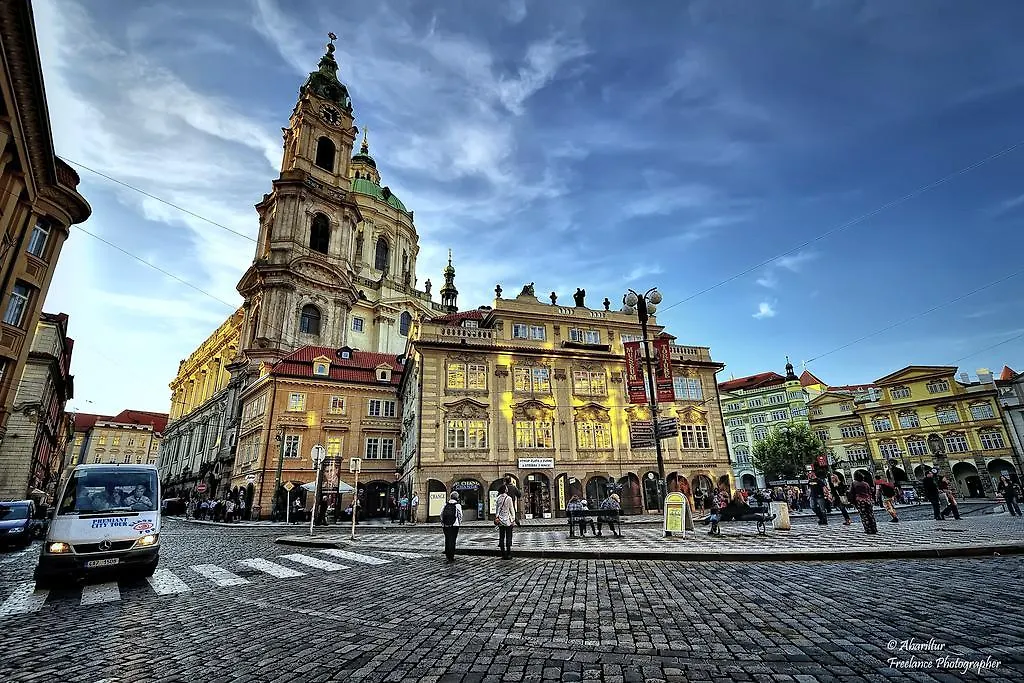 Royal Apartment By Charles Bridge View Of Saint Nicholas Church Czech Republic